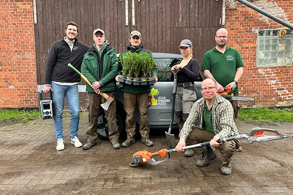 Jung Knackig Grün Team von früher